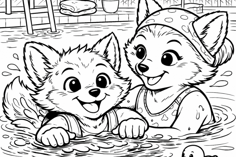 Schwimmbad mit Dani